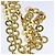 Borsa a spalla Vala Chain in pelle marrone e oro di Salvatore Ferragamo Auth yk16268 D'oro - vista 14