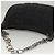 CHANEL Borsa a Spalla Choco Bar con Catena Nylon Nero Argento CC Auth 118385 - vista 7