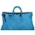 LOUIS VUITTON Borsa Keepall Triangle 50 Boston in rete blu turchese M45048 42050S - vista 13