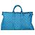 LOUIS VUITTON Borsa Keepall Triangle 50 Boston in rete blu turchese M45048 42050S - vista 2