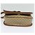 Céline Borsa a spalla in tela Macadam CELINE PVC beige oro Auth 118209 D'oro - vista 9