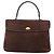 BALLY Borsa a mano trapuntata in suede marrone scuro oro Auth BA1447 D'oro - vista 2