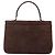 BALLY Borsa a mano trapuntata in suede marrone scuro oro Auth BA1447 D'oro - vista 3