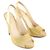 Prada Kamel-farbenes Lackleder-High Heels - Ansicht 3