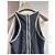 Vestido midi azul marinho Prada com costas nadador e detalhes verdes - vista 4