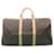Louis Vuitton Monogram Keepall 50 Boston Bag M41426 Brown Cloth  ref.2163934