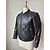 Steppjacke/Bomber, schwarzes Leder, Größe 2, SANDRO - Ansicht 2
