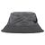 Sombrero bucket de lana gris con logo aplicado Maison Michel Angele