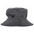 Sombrero bucket de lana gris con logo aplicado Maison Michel Angele - vista 2