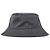 Sombrero bucket de lana gris con logo aplicado Maison Michel Angele - vista 3