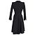 Midi-Mantelkleid aus schwarzer Wolle von Alexander Mcqueen - Ansicht 3