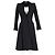 Midi-Mantelkleid aus schwarzer Wolle von Alexander Mcqueen - Ansicht 4