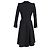 Midi-Mantelkleid aus schwarzer Wolle von Alexander Mcqueen - Ansicht 6