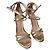Dsquared2 Skulpturale Absatzsandalen Golden
