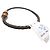 NUOVO BRACCIALE MONTBLANC M61026 IN PELLE INTRECCIATA MARRONE 19CM - vista 2