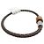 NUOVO BRACCIALE MONTBLANC M61026 IN PELLE INTRECCIATA MARRONE 19CM - vista 4
