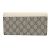 Gucci GG Canvas Leder Langbörse Beige Roh - Ansicht 4