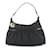 Fendi Zucca Pattern Canvas Shoulder Bag Black Leather Cloth  ref.2166865