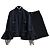 Chanel Look 35/71 dei Giardini di Versailles in passerella Blu navy Blu scuro - vista 18