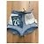 Autre Marque Pantaloncini in denim ttswtrs blu cotone - vista 6