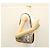 Borsa a spalla in pelle con paillettes Burberry argento Auth BA1535 - vista 23