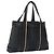 Troca Hermès HERMES Borsa Tote Orizzontale MM Canvas Nera Auth bs24178 Nero