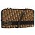 Borsa a spalla in tela Trotter Christian Dior marrone oro Auth BA1136 D'oro