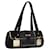 FENDI Zucchino Canvas Shoulder Bag Suede Black Auth 117694  ref.2167201
