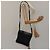 Borsa a spalla PRADA in nylon nero argento autentica bs24328 - vista 23