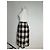 Vintage Courreges Karierte Rock Schwarz - Ansicht 2