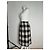 Vintage Courreges Karierte Rock Schwarz - Ansicht 7