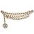 Chanel, vergoldeter Metallgürtel 93 - Halskette mit CC-Logo Golden