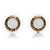Chanel, Orecchini a clip in perle con logo coco cc vintage degli anni '80 Bianco D'oro
