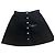 Autre Marque Falda vaquera ttswtrs negra de algodón Negro