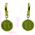 Fendi Vintage Gold Plated Coin Drop Earrings Golden Metal  ref.2167411