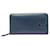 Fendi Bugs Eye Leather Long Wallet Yellow Navy blue  ref.2168026