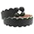 Fendi Flower Motif Leather Belt Black  ref.2169108