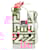 Fendi x Marc Jacobs Mini Bustina Bunny Handbag White Red Leather  ref.2169465