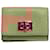 FENDI Peekaboo Selleria Compact Tri-fold Wallet Pink Leather  ref.2169683
