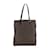 Fendi Zucchino Handbag Brown Black Leather Cloth  ref.2169989