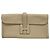 Hermès Borsa Clutch Hermes Jige Elan Grigio