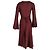 Abito a maniche lunghe Acne Studios in satin bordeaux Bordò - vista 3