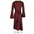 Abito a maniche lunghe Acne Studios in satin bordeaux Bordò - vista 6