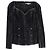 Stella Mc Cartney Stella McCartney Flock-Velours-Bluse aus schwarzem Denim