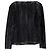Stella Mc Cartney Stella McCartney Flock-Velours-Bluse aus schwarzem Denim - Ansicht 2