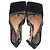 Pumps Bottega Veneta Stretch in rete nera e pelle Nero - vista 3
