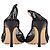 Pumps Bottega Veneta Stretch in rete nera e pelle Nero - vista 5