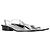 Timeless Sandali T-Strap Chanel in pelle argentata Argento - vista 7