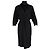 Abito nero in acetato con scollo a V e lunghezza al ginocchio di Diane von Furstenberg
