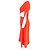 Autre Marque Alex Perry Cape Effect Cutout Kleid aus rotem Polyester - Ansicht 5